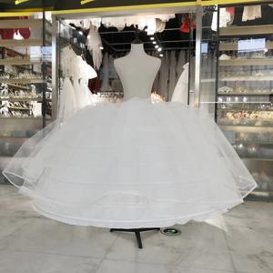 화이트 Tulle 7 농구 3 레이어 웨딩 드레스 용 페티코트 플러스 사이즈 푹신한 볼 가운 언더 셔츠 Crinoline Pettycoat 후프 스커트