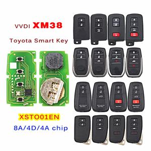 Xhorse XSTO01EN XM38 스마트 키 근접 원격 키 8A 4D 4A 칩 Toyota Lexus 용 VVDI XM 키 쉘 업데이트 버전