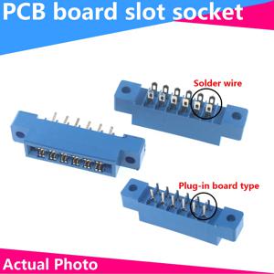 805 시리즈 3.96mm 피치 PCB 슬롯 솔더 카드 엣지 커넥터 8-72 핀 16 스타일 도매