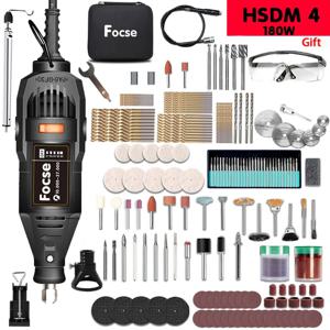 180W 전력 전기 미니 드릴 조각사 로타리 도구 연마 그라인더 가변 속도 Dremel 조각 펜 액세서리