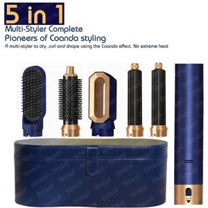 새로운 5 In1 멀티 헤어 스트레이트 너 헤어 스타일러 컬링 아이언 헤어 드라이어 헤어 브러시 헤어 드라이어 헤어 멀티 스타일