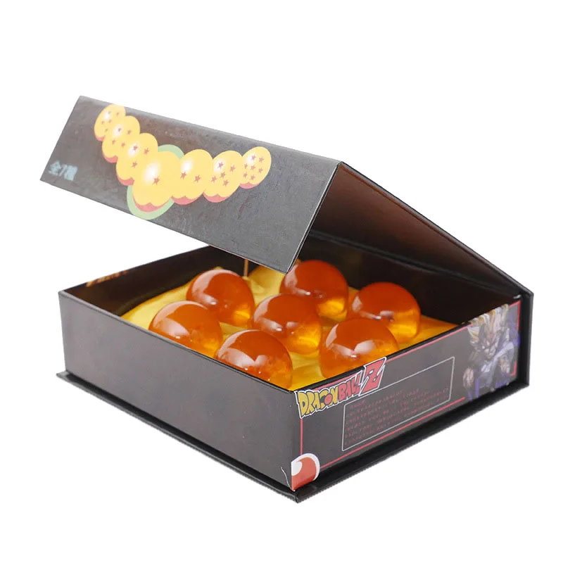 3.5cm 1:1 수지 공 7 개/대/세트 액션 피규어 장난감 소환 Shenron 소원 컬렉션 애니메이션 모델 선물