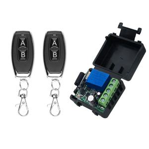 433Mhz 원격 제어 무선 스위치 DC 12V 10A 릴레이 수신기 미니 모듈 원격 제어 범용 게이트 LED 차고 문