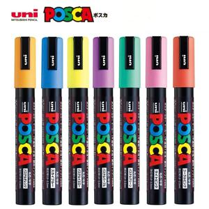 Uni Posca PC-1M 3M 5M 마커 펜, 아크릴 페인트 아크릴 페인트 펜 풀 컬러 마커 아트 용품 문구 그림 낙서