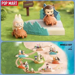 팝 마트 몬스터 게임 시리즈 장면 세트 미스터리 박스 1PC/6PCS POPMART 블라인드 박스 액션 피규어