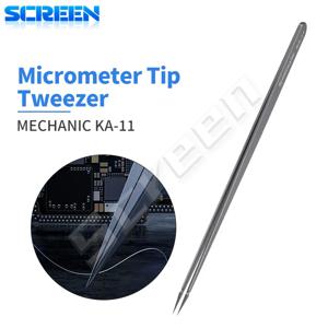 MECHANIC KA-11 특수 뾰족한 마이크로미터 핀셋 정밀 전자 부품 플라잉 와이어용 비자성 방지 흡착