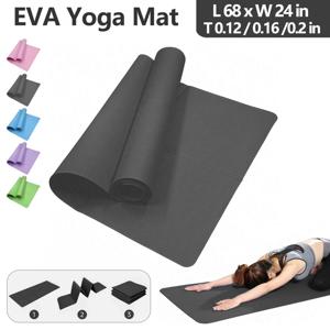 접이식 요가 매트 친환경 EVA 접이식 여행 피트니스 운동 매트 요가 필라테스 및 바닥 운동을 위한 3mm/4mm 두께
