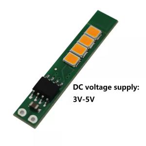 시뮬레이션 캔들 옐로우 LED 모듈, 깜박임 및 호흡 조명, 8 LED, 3-5V DC, 현실적인 촛불 효과, 로트당 3 개