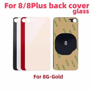후면 유리 + iPhone 8G-8 Plus 용 3M 접착제 뒷면 커버 유리 빠른 교체 하우징 배터리 커버 큰 구멍 후면 유리