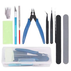 자동차/장난감/건담 모델 빌딩을위한 9Pcs 모델러 도구 키트 DIY 수리 필수 공예 세트 조합 도구 상자