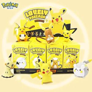 정통 포켓몬 귀여운 파워 어택 피카추 인형 MIMIKYU RAICHU 미스터리 모조 장난감 인형 어린이 장난감 생일 선물
