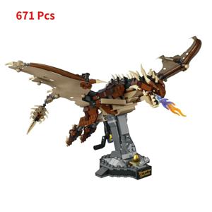헝가리어 Horntail 드래곤 빌딩 블록 영화 전설 플라잉 드래곤 모델 벽돌 Moc 어린이 장난감 소년 크리스마스 선물