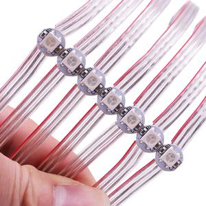 10/25/50/100Leds/String WS2812B 픽셀 RGB LED 스트립 모듈 방열판 보드 노드 개별적으로 주소 지정 가능 DC5V