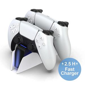 PS5 Type-C DualSense 충전 스테이션용 PlayStation 5 DualSense 무선 게임 컨트롤러용 듀얼 충전 도크 충전기 스탠드