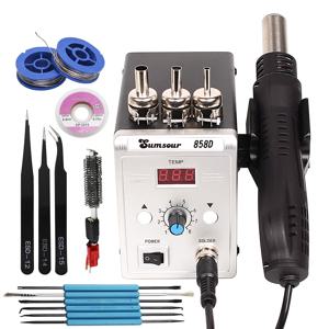 뜨거운 공기 총 858D 700W BGA 재 작업 솔더 스테이션 220V / 110V SMD SMT 열 솔더링 스테이션 용접 수리 도구