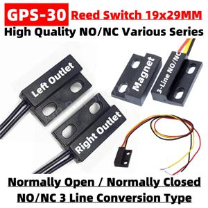GPS-30 자기 제어 리드 스위치 평상시 열림 평상시 닫힘 NO/NC 3 라인 19*29MM 자석 스프링 근접 유도 센서