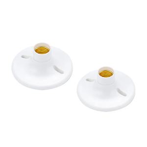 2/6/15pcs D12cm E27 소켓 콘센트 상자 마운트 플라스틱 중간 자료 E26 램프 홀더 천장 조명 220V 4A에 대 한 118mm E27 램프 홀더