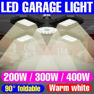 작업장 창고용 LED 램프 차고 전구, 110V 스포트라이트, 산업용 조명, 접이식 투광 조명, 220V, E27, 200W, 300W, 400WC
