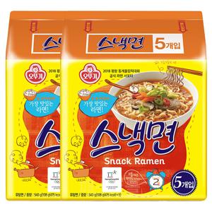 오뚜기 스낵면 멀티팩(108g X 5개입) 540g 2멀티팩