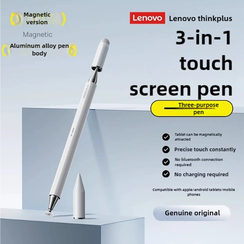 Lenovo Thinkplus Bp28 범용 3 펜 팁 스타일러스 For Android IOS 화면 iPad Pencil Huawei Xiaomi Samsung Tablet Pen