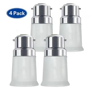 1/4pcs B22 ~ E27 어댑터 에디슨 나사 전구 어댑터 변환기 LED 램프 홀더 변환 전구 기본 조명 액세서리
