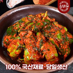 [후기보장] 소담채 국산재료 갓담근 아삭한 양념이 맛있는 오이소박이 오이김치 1~10kg