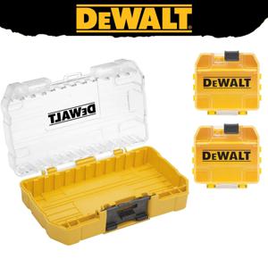 DEWALT TSTAK 미니 터프 케이스, 노란색 중형 1 개, 소형 2 개, 밀폐 다기능 드릴 비트 도구 보관 상자 세트