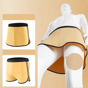 3 In 1 남성 모달 복서 반바지 분리 총알 주머니 부드러운 팬티 버튼 디자인 통기성 속옷 편안한 속옷
