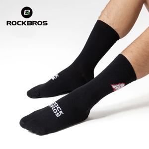 ROCKBROS 사이클링 양말 통기성 땀 흡수 고탄력 부드러운 무릎 높이 양말 남성 여성 야외 스포츠 조깅 사이클링 양말