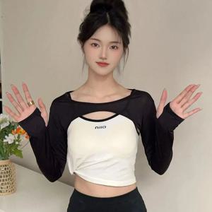 새로운 얼음 실크 Oversleeves 한국어 스타일 탄성 팔 커버 어깨 슬리브 여자 슬리브 케이프 어깨를 으쓱 태양 보호 긴 팔 슬리브
