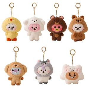 2025 새로운 Bt21Ed Kawaii 플러시 Cosplaycosp 플러시 장난감 인형 키 체인 귀여운 만화 COOKY SHOOKY MANG 플러시 펜던트 가방 액세서리