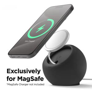 Apple 휴대 전화 용 Magsafe 스탠드 용 자기 무선 충전 스탠드 데스크탑 라운드 충전베이스 실리콘