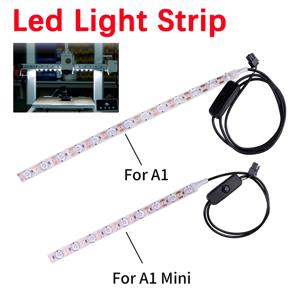 Bambu Lab A1/A1mini Ra95 채우기 빛 24V 백색광 Bambulab 3D 프린터 액세서리 용 슈퍼 브라이트 용 Led 라이트 스트립 업그레이드