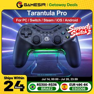 GameSir 타란툴라 프로 게임패드 PC (닌텐도 스위치 2, 스위치, 안드로이드, iOS용) TMR 홀 스틱 NFC 6축 자이로 9개 프로그래밍 가능 버튼