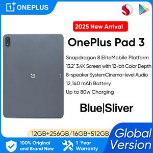 완전히 새로운 OnePlus Pad 3 글로벌 버전 태블릿 스냅드래곤 8 엘리트 13.2인치 144Hz 디스플레이 3.4K 해상도 8 스피커 Wi-Fi 7 안드로이드 15