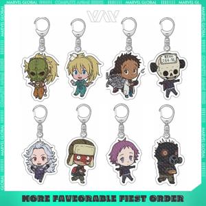 5.5cm/2.17in Dorohedoro 애니메이션 주변기기 키 체인 Caiman 아크릴 피규어 행거 귀여운 장식 모델 팬 선물 수집품