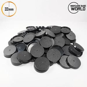 워해머 미니어처 및 보드게임용 플라스틱 32mm 라운드 베이스