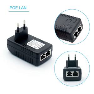 CCTV 보안 AC 110V-240V ~ DC 12V 15V 24V 48V 0.5A 1A POE 인젝터 전원 어댑터 이더넷 IP 카메라 전화 PoE 전원 공급 장치