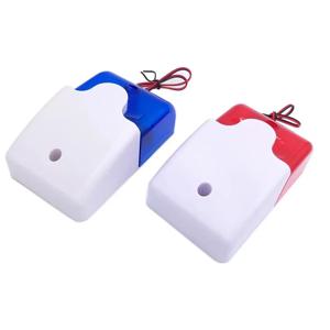 HH-103 표시 등 스트로브 사이렌 미니 사운드 알람 램프 깜박이는 빨간색 파란색 유선 12V 24V 220V 110DB