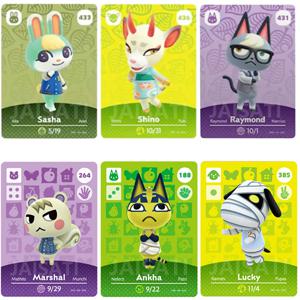Animal Crossing Amxxbo NFC 태그 카드 게임 새로운 지평선, 스위치 라이트 Wii U 및 새로운 3DS 와 호환 가능, 001-448 잎 동물 크로싱 락