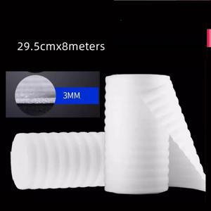 3mm 두께 29.5cmx8meter 화이트 컬러 버블 EPE 시트 폼 보드 에어 쿠션 필름 포장 충전 충격 방지 랩 도매