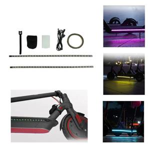 Xiaomi M365 1s Pro Pro2 MI3 전기 스쿠터 안전 야간 조명 손전등 램프 여러 색상에 대한 방수 스쿠터 LED 스트립