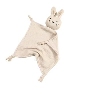아기 만화 토끼 면화 모슬린 이불 30*30CM 귀여운 신생아 잠자는 인형 담요 유아 Squale Burp Clothes Bibs