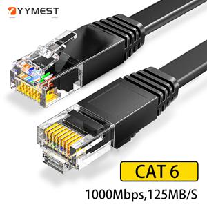 이더넷 케이블 Cat6 플랫 케이블 기가비트 고속 1000Mbps 인터넷 케이블 RJ45 PC PS5 PS4 PS3 Xbox 용 차폐 네트워크 LAN 코드