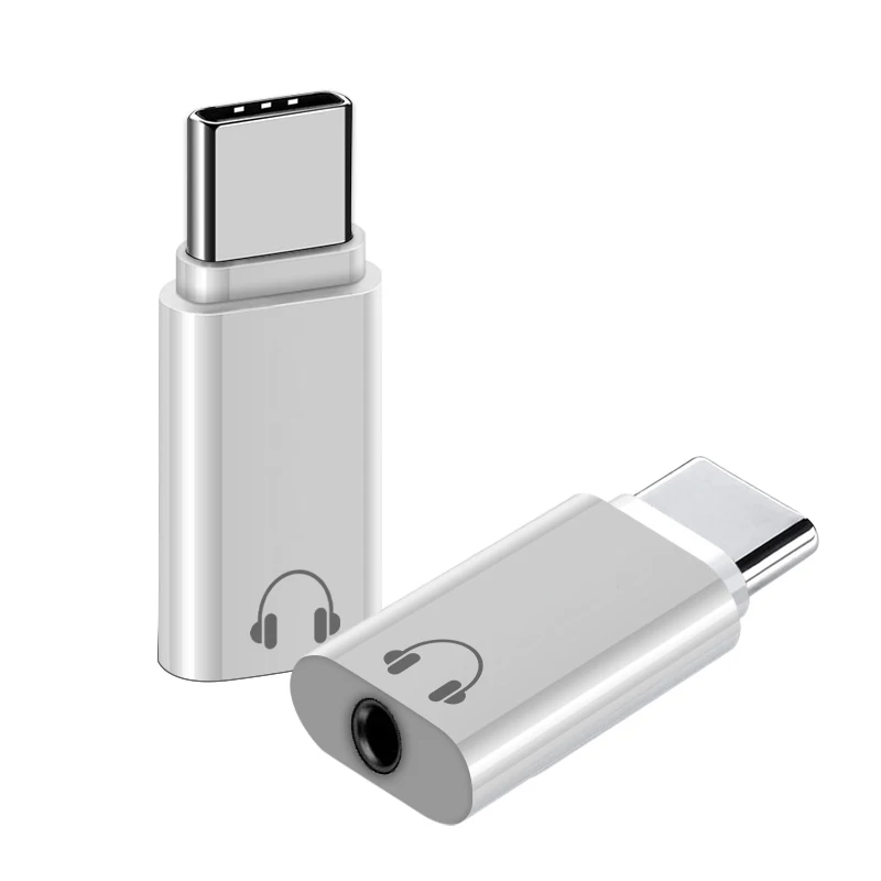 Type-C 어댑터 남성 유형 C-여성 3.5mm 어댑터 Xiaomi Huawei LeEco TYPE-C3.1 인터페이스 유선 이어폰 어댑터