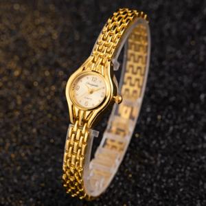 여성용 금도금 쿼트 손목시계, 여성용 팔찌, 아날로그 여성 시계, Relojes Hour 럭셔리 시계, Saati 시계