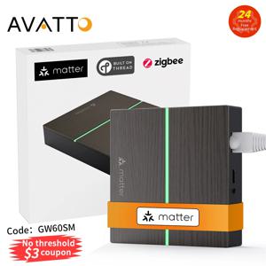 AVATTO Tuya ZigBee 스마트 유선 게이트웨이 허브, HomeKit,Siri,Google Home,Alexa용 Matter 스마트 홈 브리지 리모컨