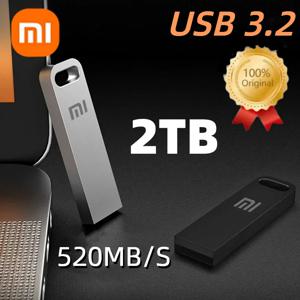 Xiaomi 2TB USB 3.2 플래시 드라이브 고속 금속 U 디스크 TypeC 메모리 스틱 방수 스토리지 PC 전화 데이터 전송 휴대용 New