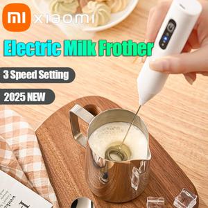 XIAOMI 전기 우유 거품기 미니 핸드 헬드 무선 강력한 Type-C 충전식 편의 커피 우유 휘핑 주방 거품기