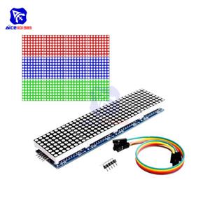 Diymore 4 in 1 MAX7219 RGB 도트 LED 매트릭스 공통 양극 MCU 8x32 Arduino Raspberry Pi 용 제어 LED 디스플레이 모듈 드라이브